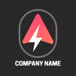 Dynamic Gradient Lightning Bolt Signifying Energy Logo Template