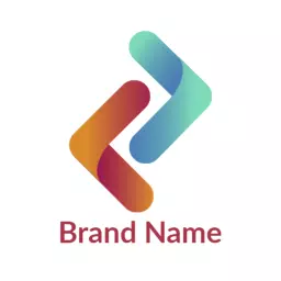 Dynamic Gradient Shapes Create Inviting 3D Logo Template