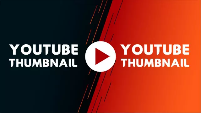 Dynamic Gradient Waveforms Abstract YouTube Thumbnail Template