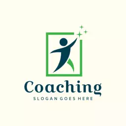Dynamic Green and Blue Coaching Logo Inspiring Growth and Success Logo Template