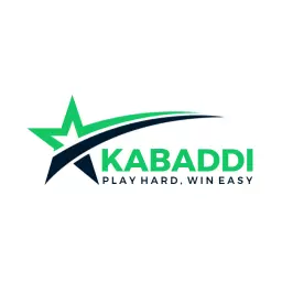 Dynamic Green and Dark Star Design Representing Kabaddi Logo Template