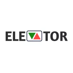 Dynamic Green and Red Icons Representing Elevator Safety Logo Template
