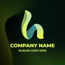 Dynamic Green and Yellow Modern H Letter Logo Template