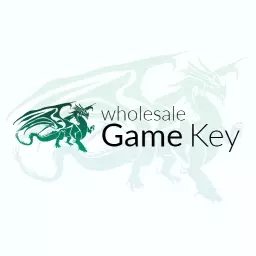 Dynamic Green Dragon Design for Wholesale Game Key Logo Template