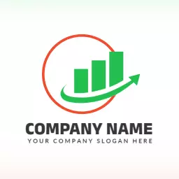 Dynamic Green Financial Growth and Trading Insights Logo Template