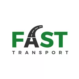 Dynamic Green Road Design Representing Fast Transportation Logo Template
