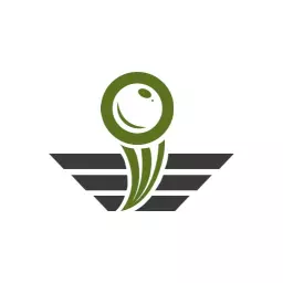Dynamic Green Sports Emblem Representing Athletic Excellence Logo Template