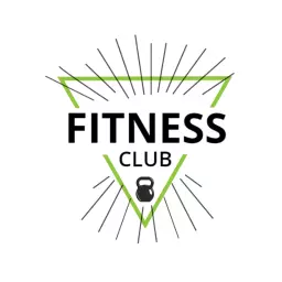 Dynamic Green Triangle Design for Fitness Club Logo Template