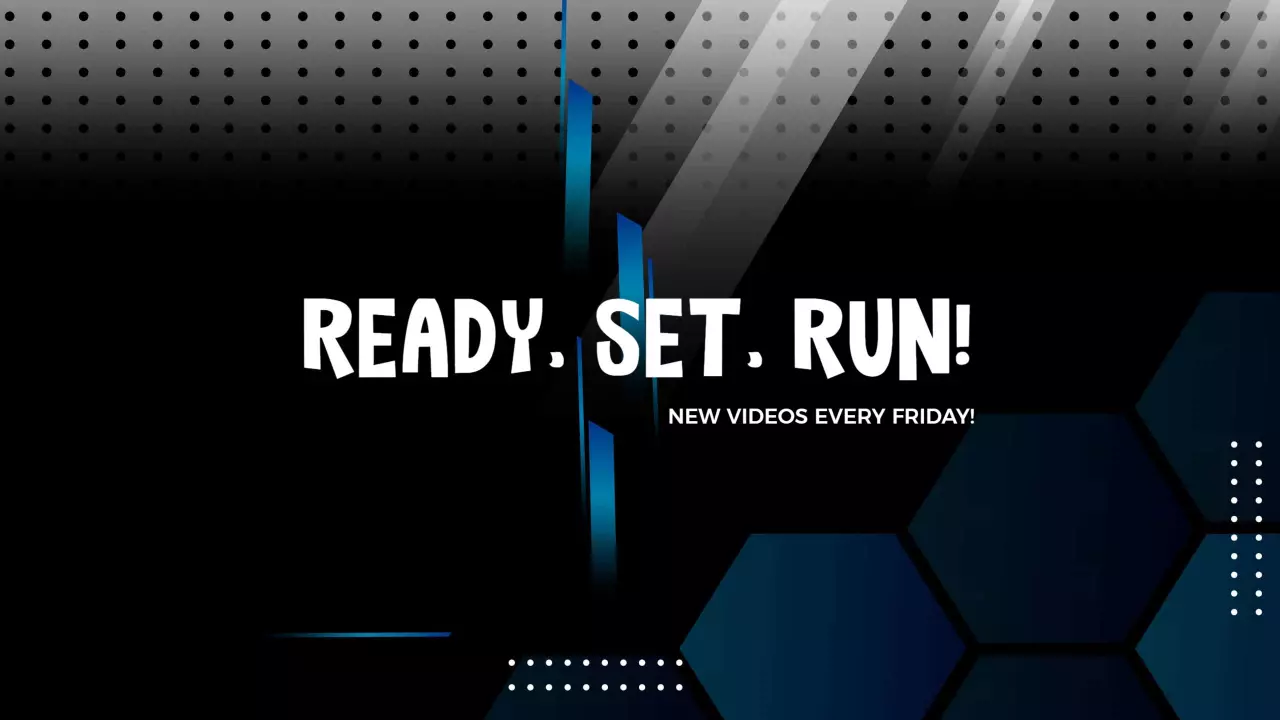 Dynamic Hexagonal Shapes with Bold Text YouTube Banner Template