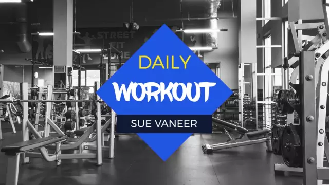 Dynamic Home Gym Daily Workout Fitness YouTube Thumbnail Template