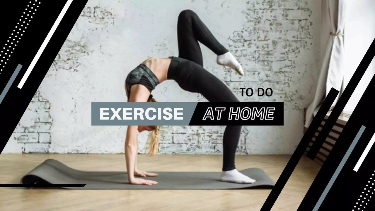 Dynamic Home Workout for Effective Exercise on YouTube Banner Template