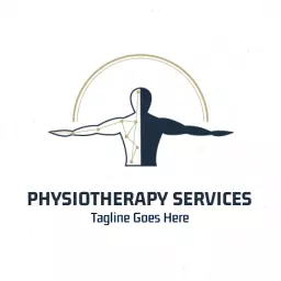 Dynamic Human Figure Emphasizing Comprehensive Physiotherapy Logo Template