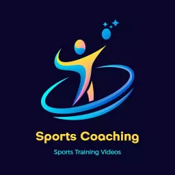 Dynamic Human Figure in Motion for Sports Coaching Logo Template