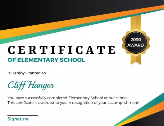 Dynamic Modern Graduation Achievement Certificate Template
