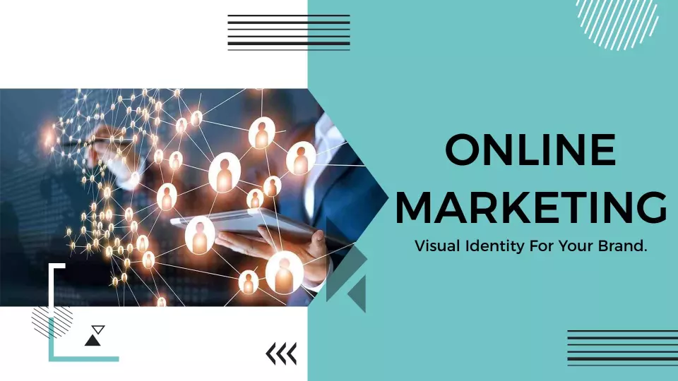 Dynamic Online Marketing Brand Identity Engagement Presentation Template