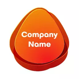 Dynamic Orange 3D Shape Perfect for Company Branding Logo Template