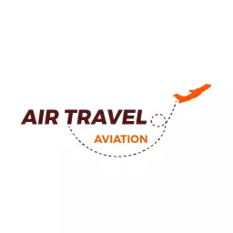 Dynamic Orange Airplane Design for Air Travel Aviation Logo Template