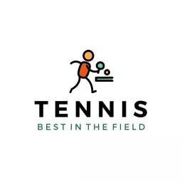 Dynamic Orange and Black Tennis Action Sports Logo Template