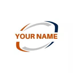 Dynamic Orange and Blue Design for Rugby Sports Logo Template