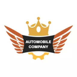 Dynamic Orange and Yellow Automobile Garage Company Logo Template