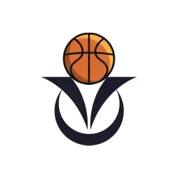 Dynamic Orange Basketball Design Representing Sports Logo Template