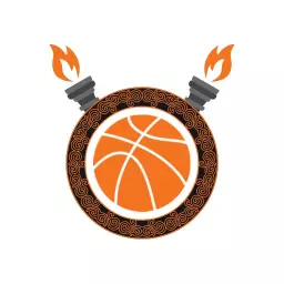 Dynamic Orange Basketball Design with Fiery Accents Logo Template