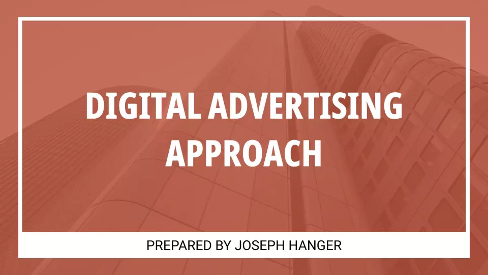 Dynamic Orange Digital Advertising Strategy Overview Presentation Template