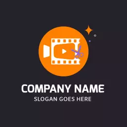 Dynamic Orange Video Editing Theme for Professional Editors Logo Template