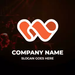 Dynamic Orange W Letter Design Symbolizing Modern Branding Logo Template