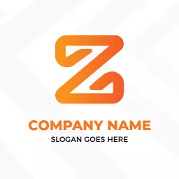 Dynamic Orange Z Letter Design for Modern Branding Logo Template