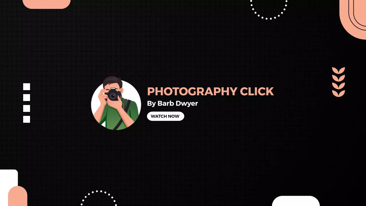 Dynamic Photography Click Theme with Dark Background Banner Template