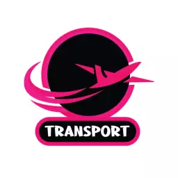 Dynamic Pink Airplane Design Representing Logistics Sector Logo Template
