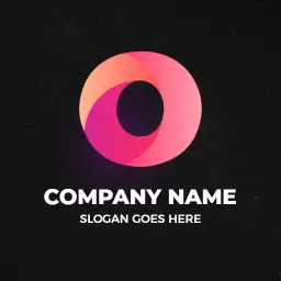 Dynamic Pink and Orange O Letter Logo Design for Brands Logo Template