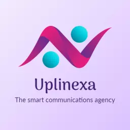 Dynamic Pink and Teal Logo Showcasing Innovative Communication Logo Template