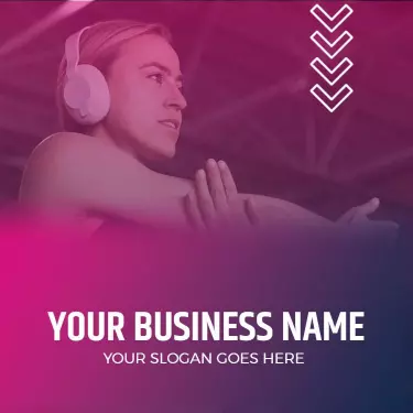Dynamic Pink Gradient Personal Trainer Business Card Template