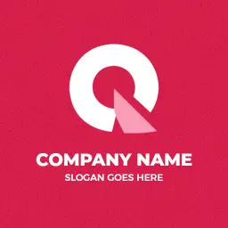 Dynamic Pink Q Letter Design for Creative Branding Logo Template