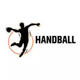 Dynamic Player in Action Representing Energetic Handball Logo Template