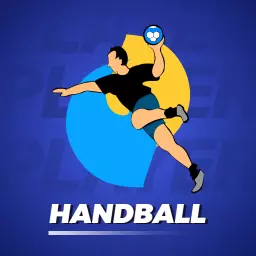 Dynamic Player in Action Showcasing Handball Sport Logo Template