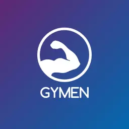 Dynamic Purple and Blue Fitness Logo Showcasing Strength Icon Logo Template