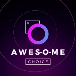 Dynamic Purple and Blue Gradient Design for Photography Logo Template