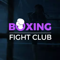 Dynamic Purple Boxing Club Logo Showcasing Fighter Training Template