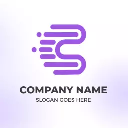 Dynamic Purple C Letter Design Representing Innovative Solutions Logo Template