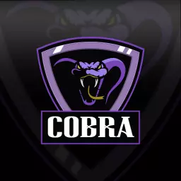 Dynamic Purple Cobra Icon Representing Esports Team Logo Template