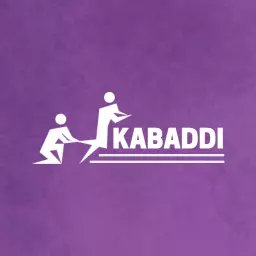 Dynamic Purple Kabaddi Action Representing Team Spirit Logo Template
