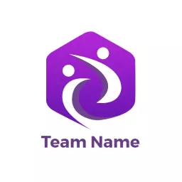 Dynamic Purple Team Collaboration Enhancing Community Logo Template