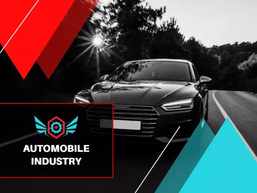 Dynamic Red and Black Automobile Industry Analysis Presentation Template