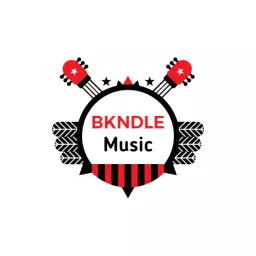 Dynamic Red and Black Band Featuring Guitar Elements Logo Template