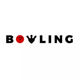 Dynamic Red and Black Bowling Graphic Sports Logo Template