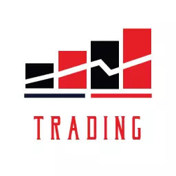 Dynamic Red and Black Chart Design for Trading Success Logo Template