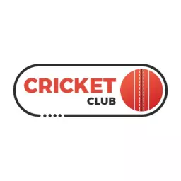 Dynamic Red and Black Design for Cricket Team Logo Template